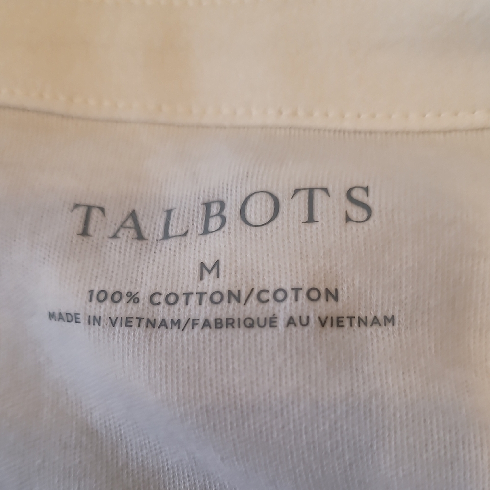 Talbots Classic White Cotton Top - Picture 2 of 4